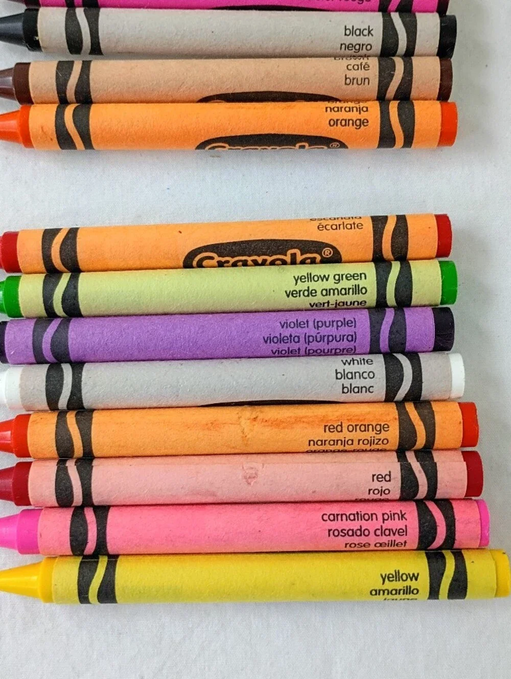 Crayola Crayons 24 Ct - Lot Of 3 Packs 2006 Nontoxic Includes Dandelion Made USA